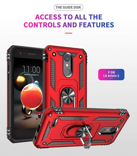 Magnetic Kickstand hybrid case for lg aristo2