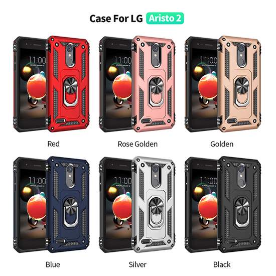 Magnetic Kickstand hybrid case for lg aristo2