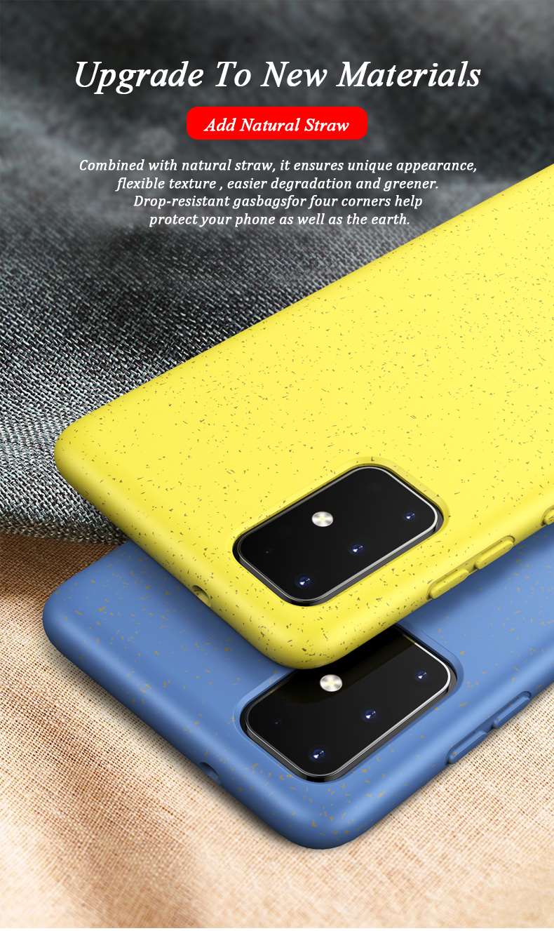 Biodegradable wheat straw case for S20plus