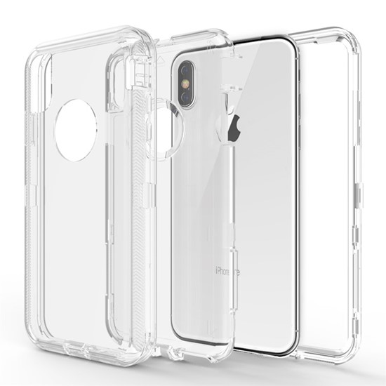 Transparent defender case for iPhonexsmax