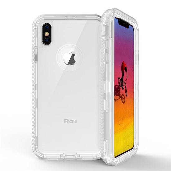 Transparent defender case for iPhonexsmax