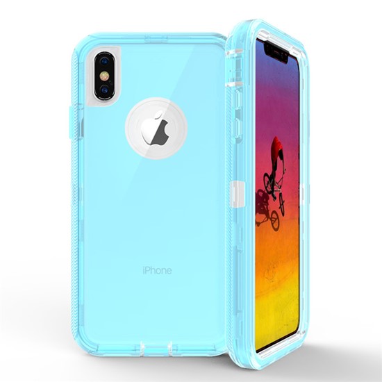 Transparent defender case for iPhonexsmax