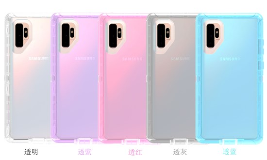 Transparent defender case for Sam Note10