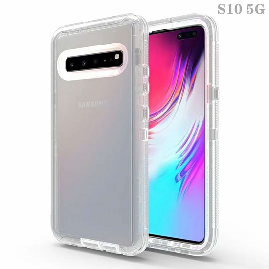 Transparent defender case for Sam galaxy S10