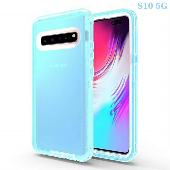 Transparent defender case for Sam galaxy S10