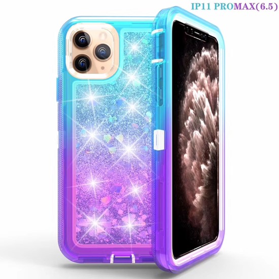 Gradient liquid defender case for iPhone11