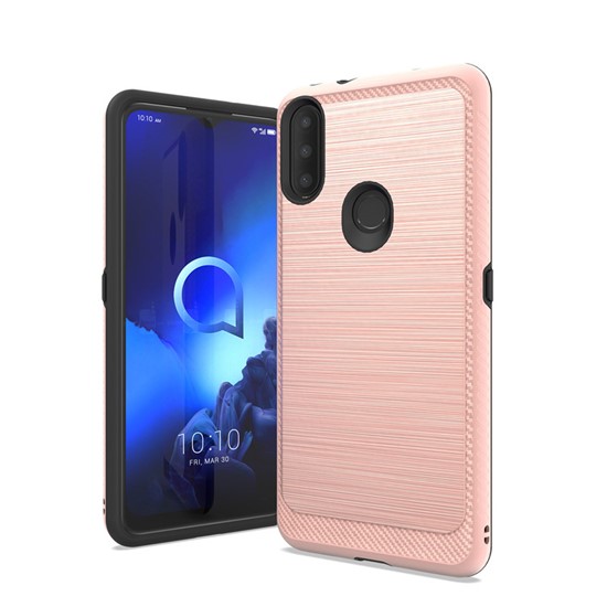 Brushed metal case for Alcatel 3V 2019